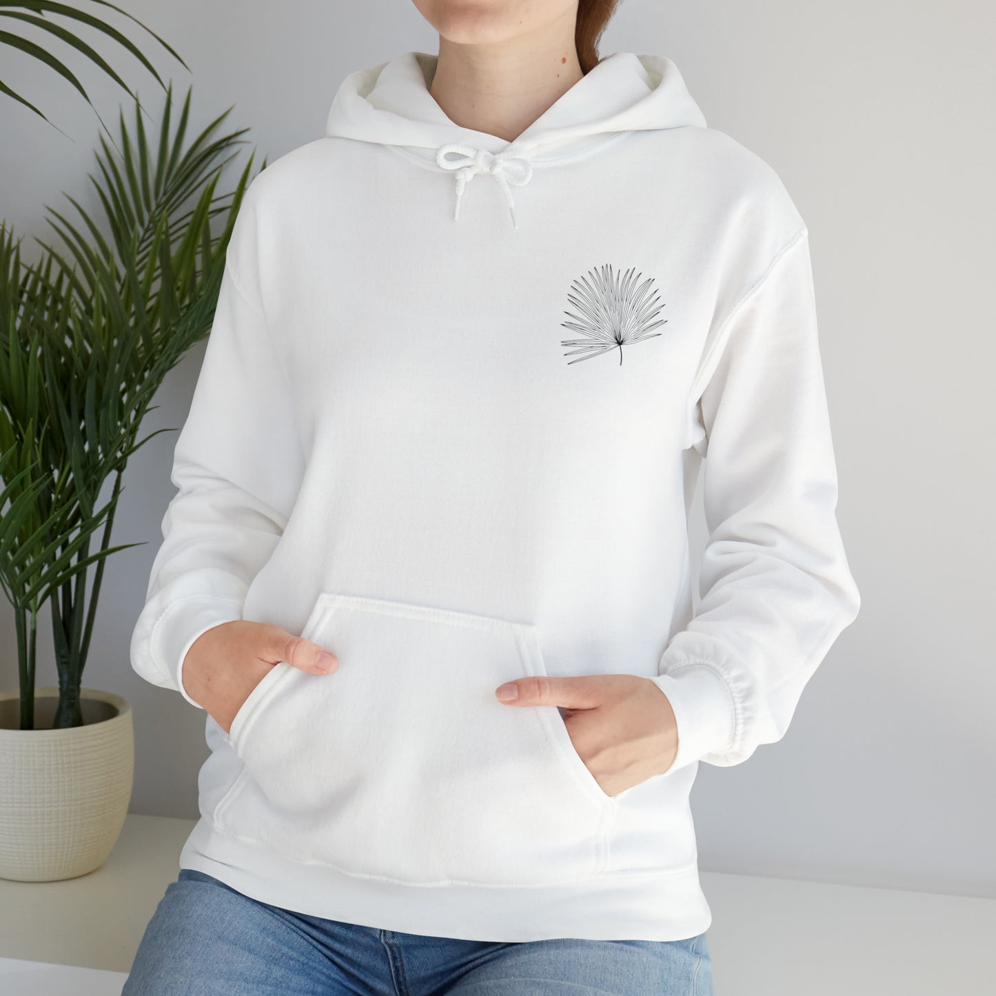 Palm Leaf Unisex Hooded Sweatshirt