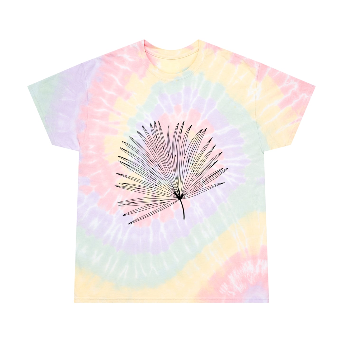 Palm Leaf Tie-Dye Tee, Spiral