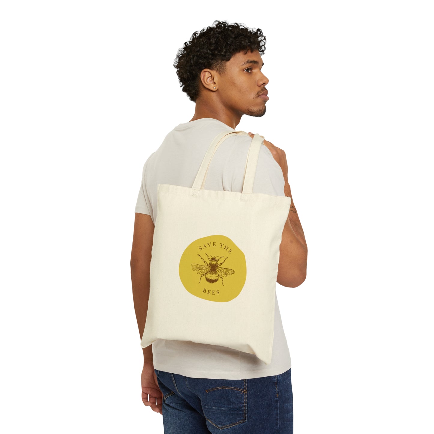 Save The Bees Canvas Tote Bag