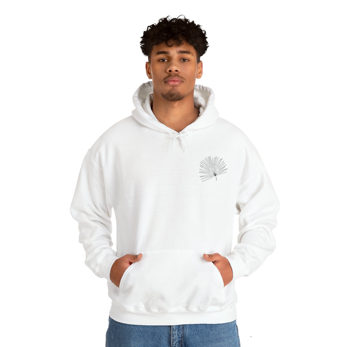 Palm Leaf Unisex Hooded Sweatshirt