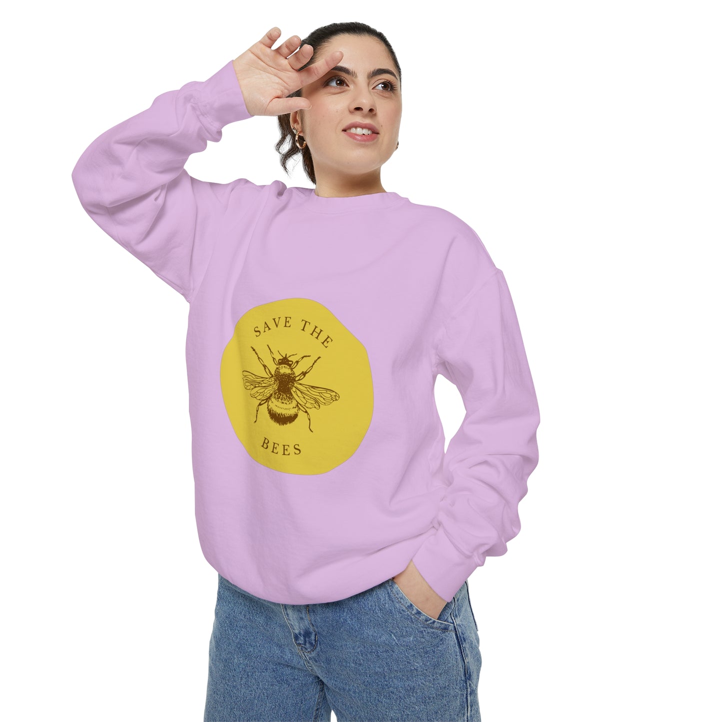 Save The Bees Unisex Garment-Dyed Sweatshirt