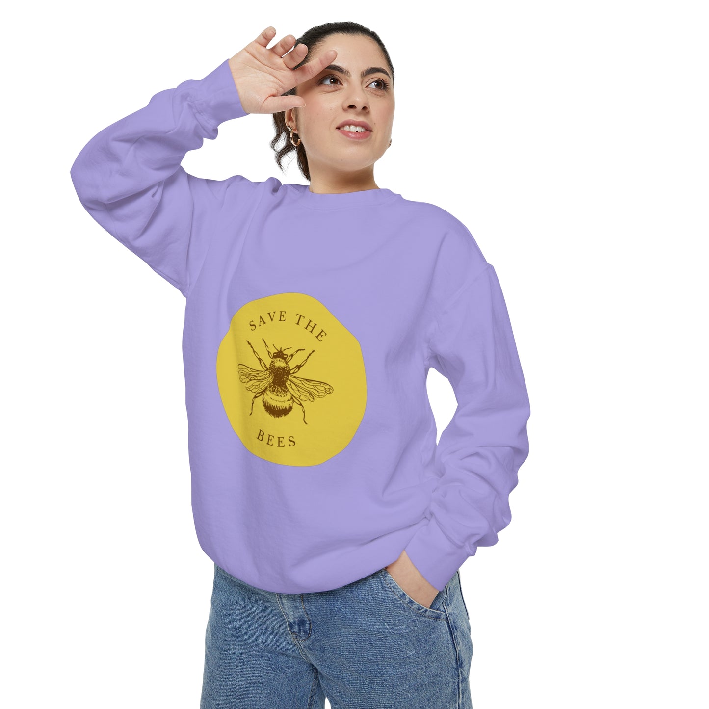 Save The Bees Unisex Garment-Dyed Sweatshirt