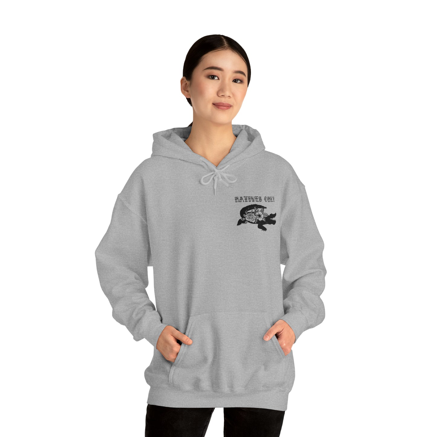 Natives Only Alligator Unisex Hooded Sweatshirt