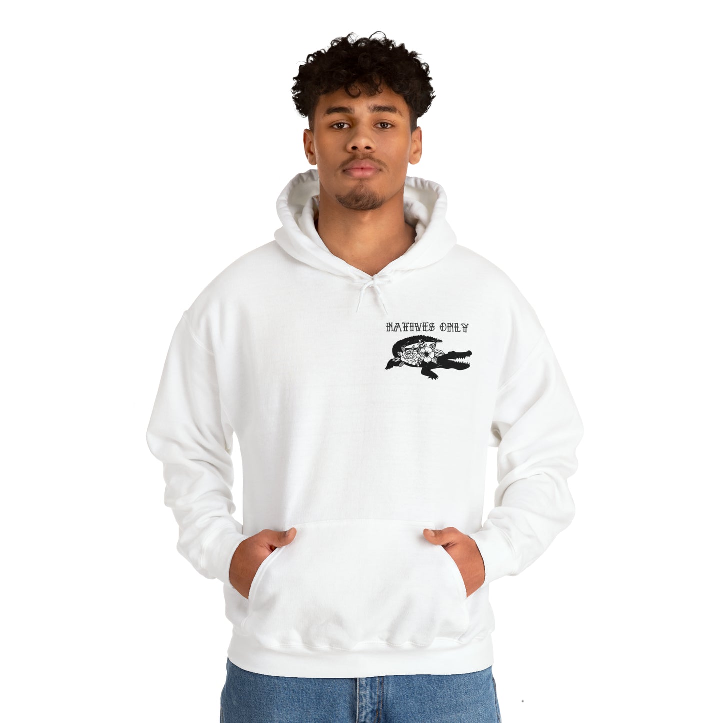 Natives Only Alligator Unisex Hooded Sweatshirt