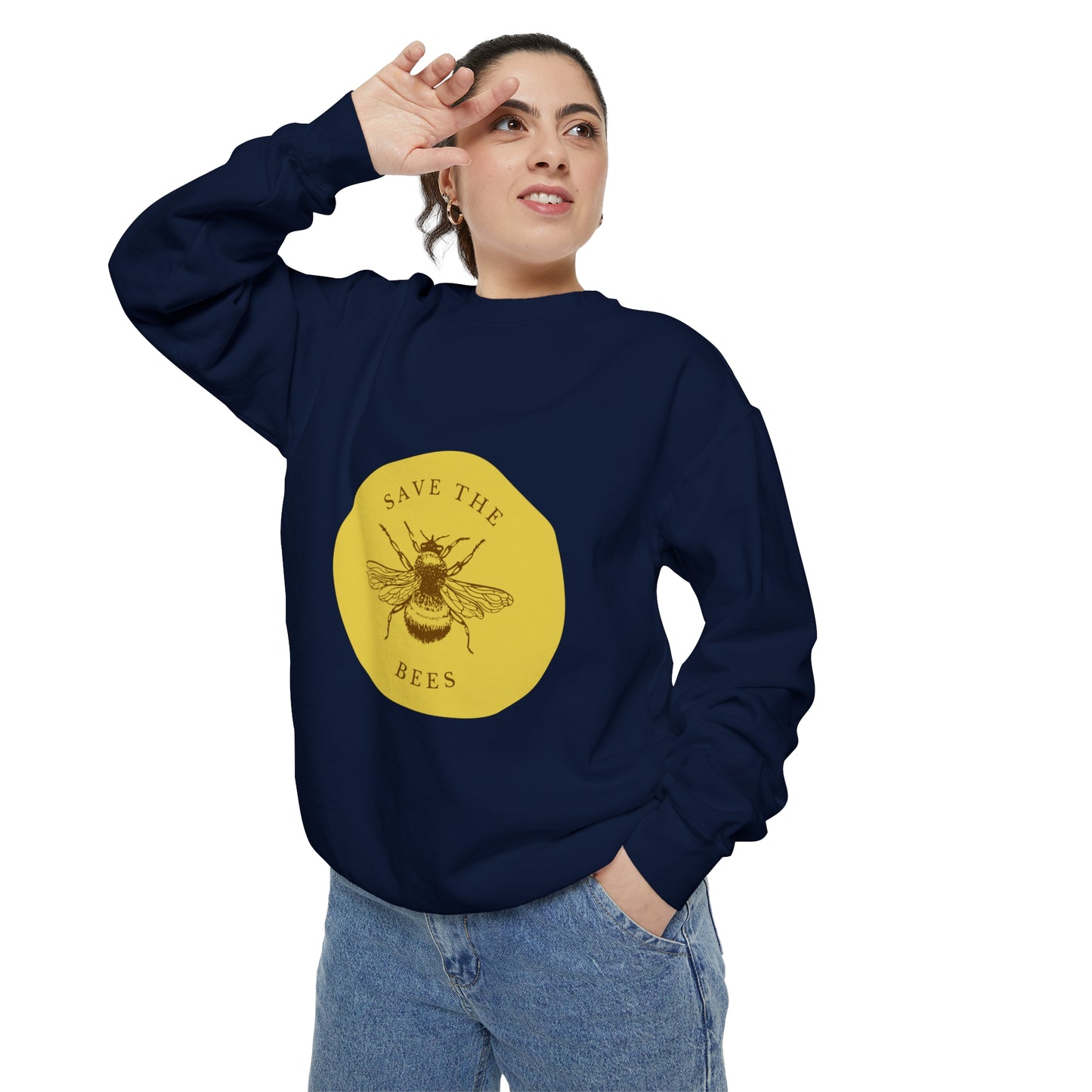 Save The Bees Unisex Garment-Dyed Sweatshirt