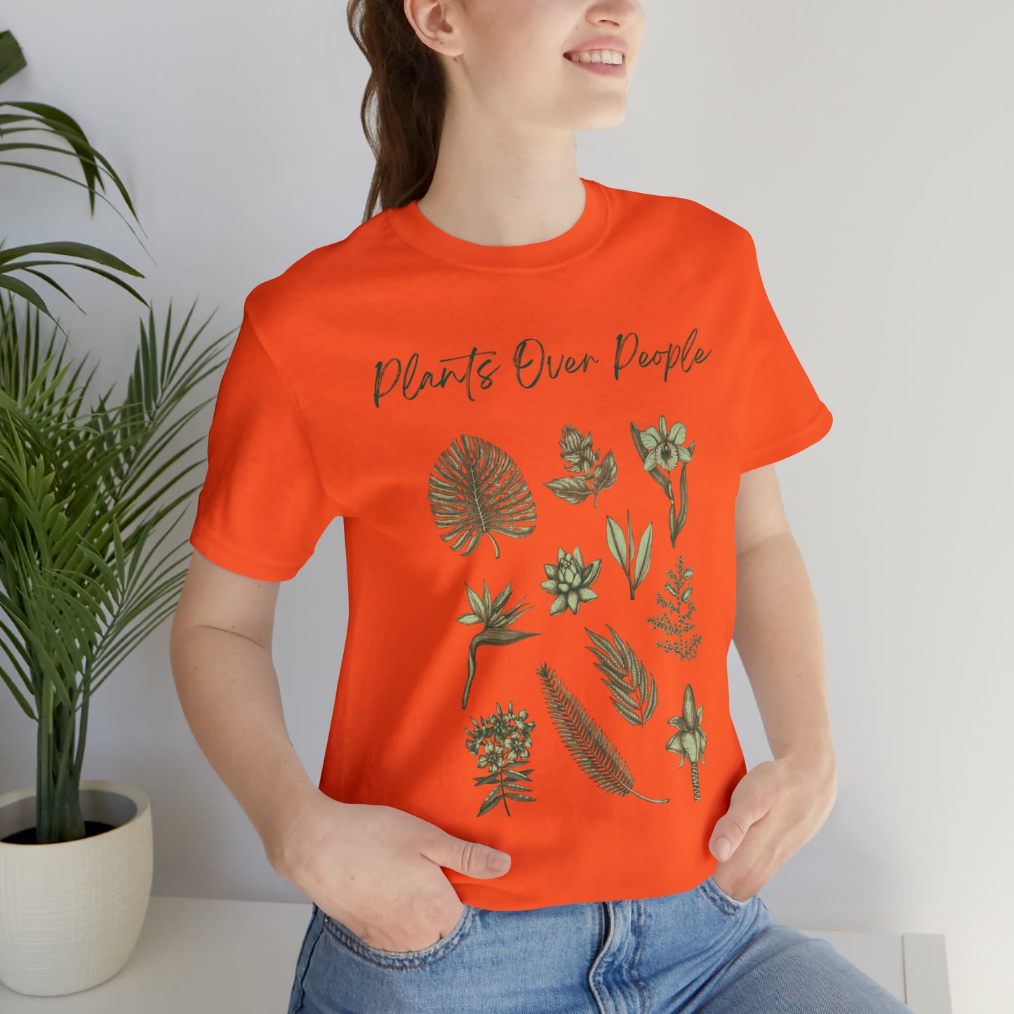 Plants Over People Unisex Jersey Short Sleeve Tee