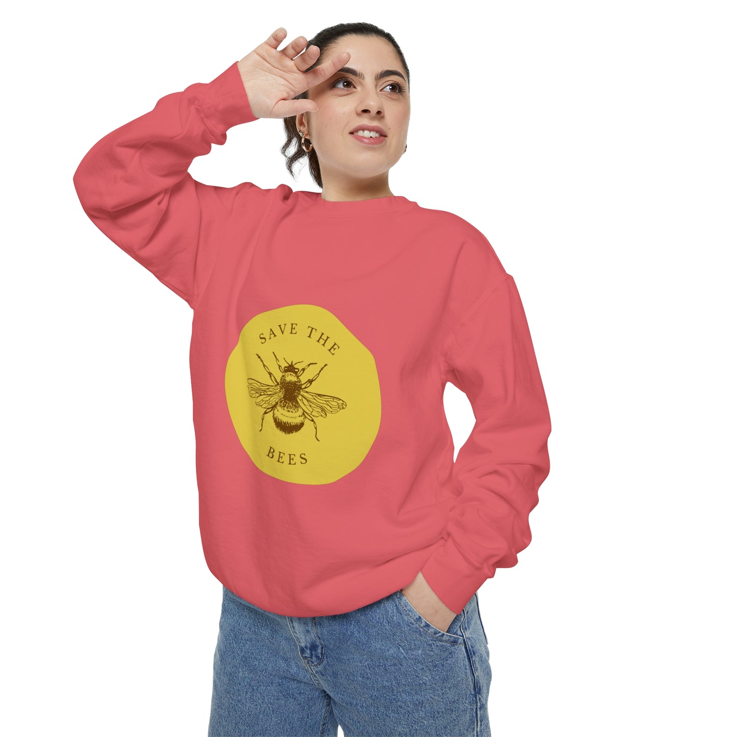 Save The Bees Unisex Garment-Dyed Sweatshirt