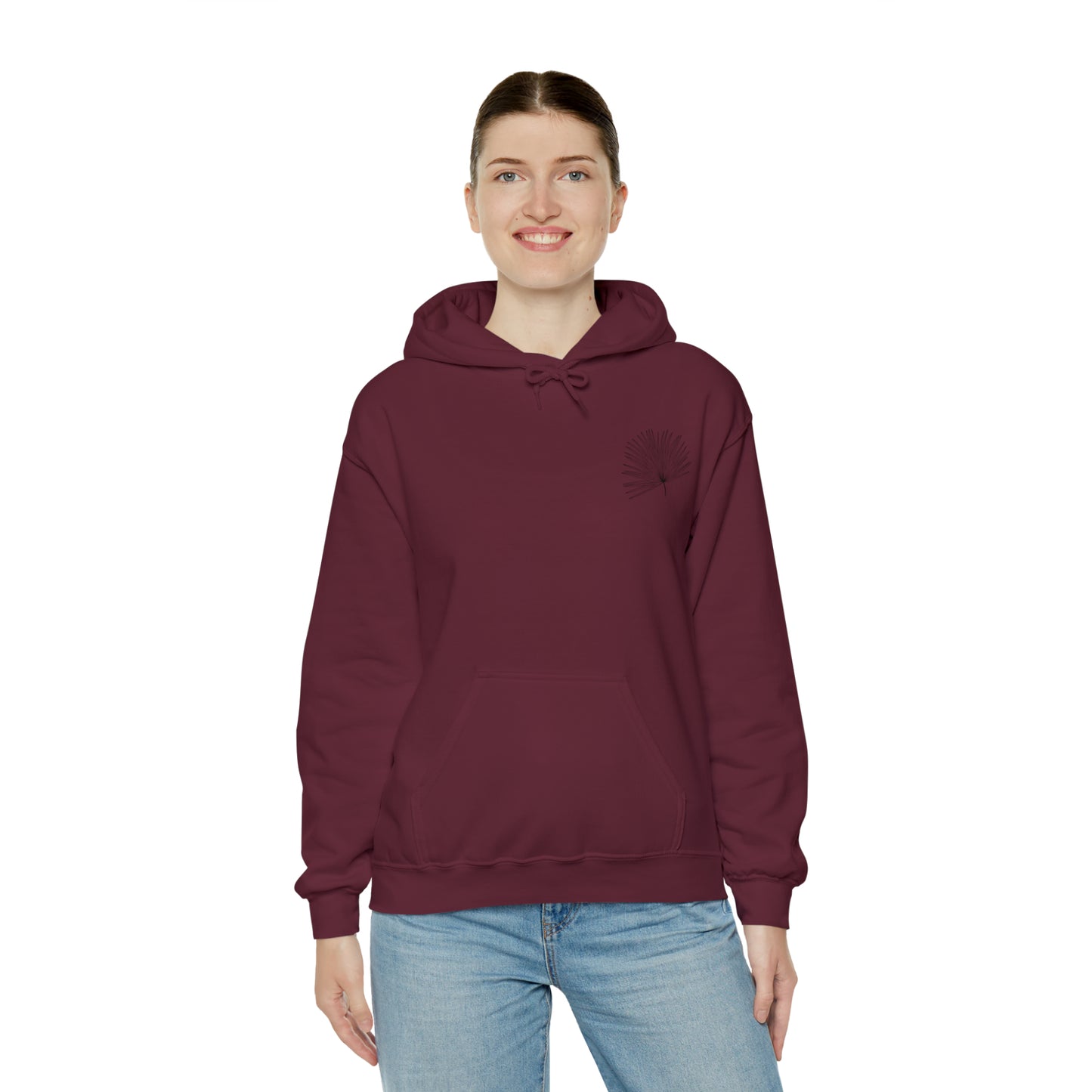 Palm Leaf Unisex Hooded Sweatshirt