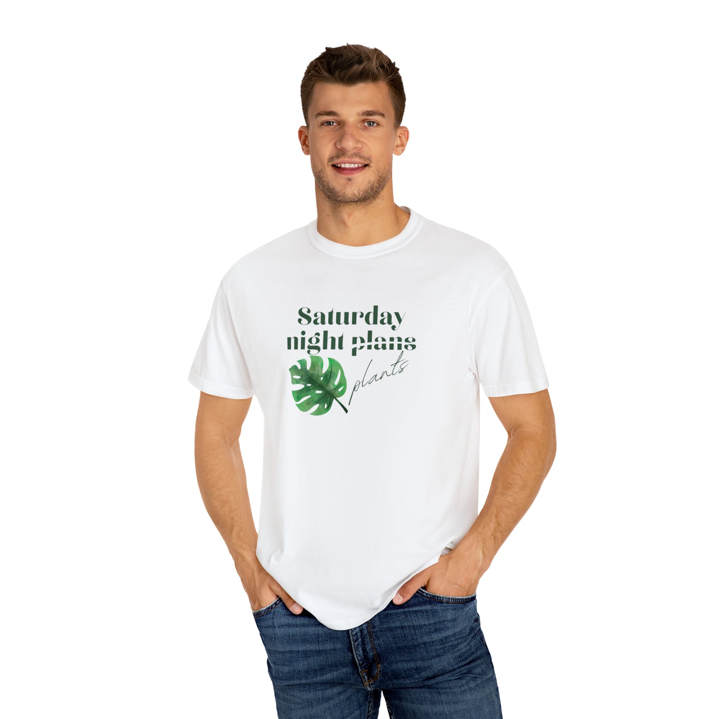 Saturday Night Plants Unisex Garment-Dyed T-shirt