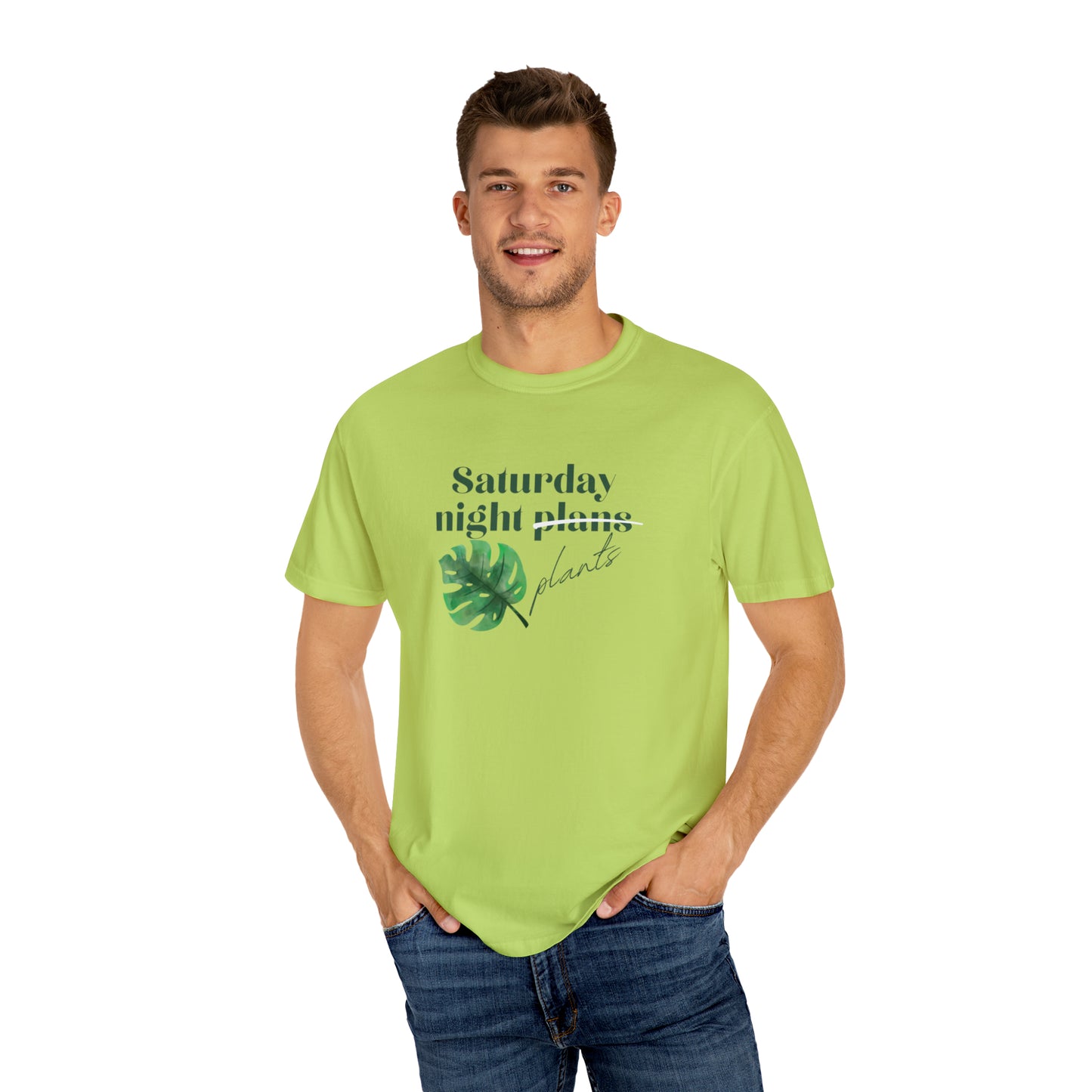 Saturday Night Plants Unisex Garment-Dyed T-shirt