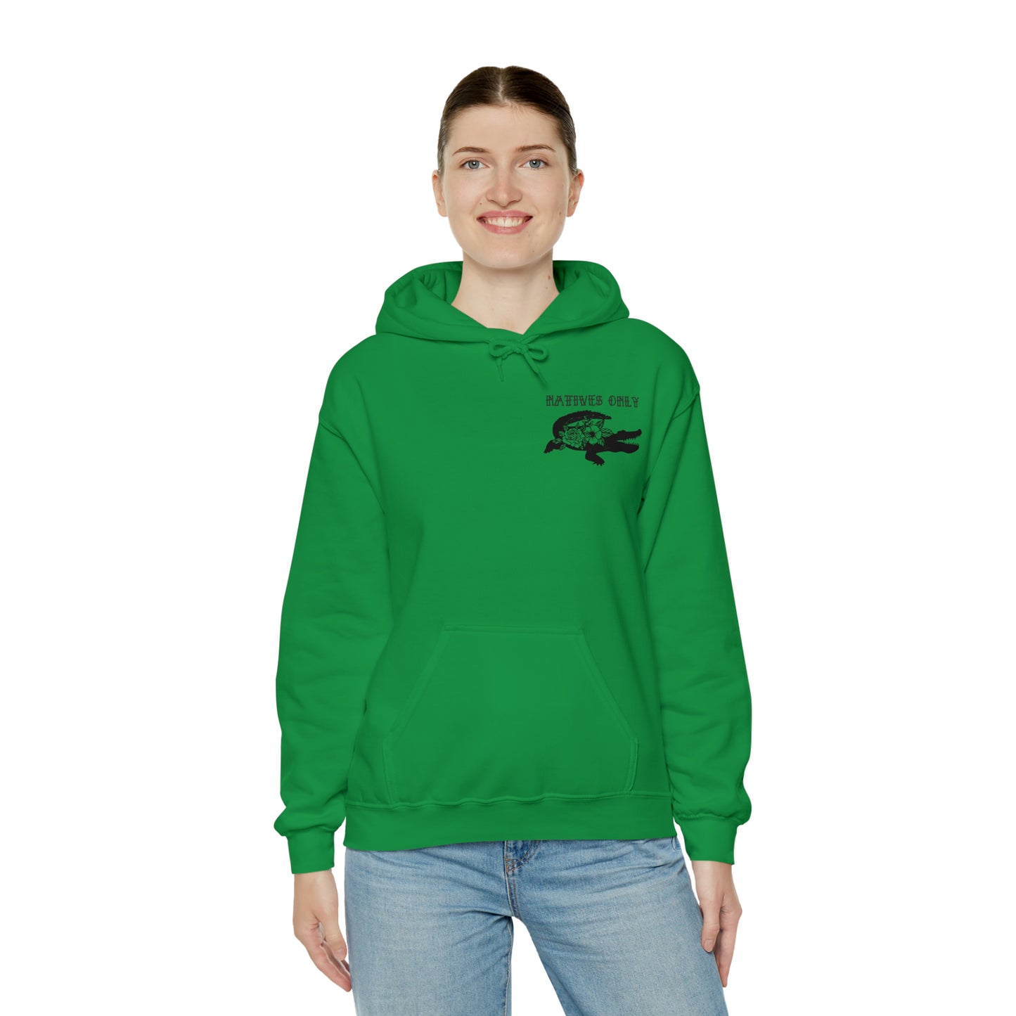 Natives Only Alligator Unisex Hooded Sweatshirt