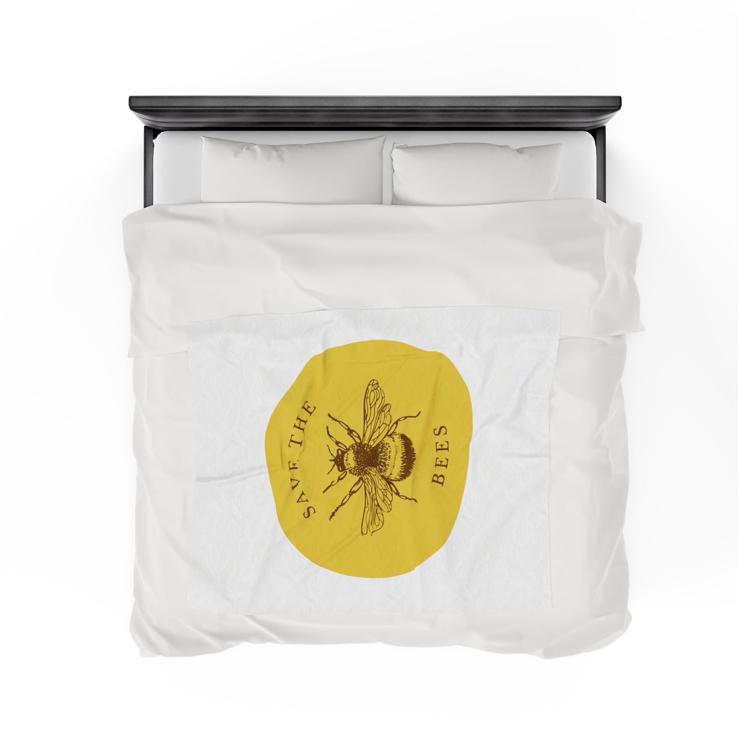 Save The Bees Velveteen Plush Blanket