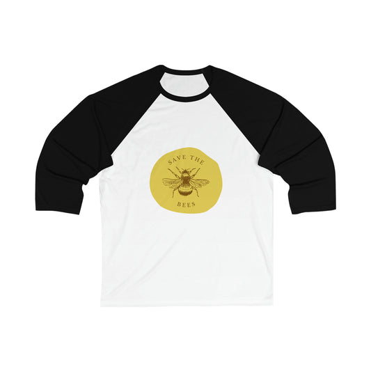 Save The Bees Unisex Baseball Tee