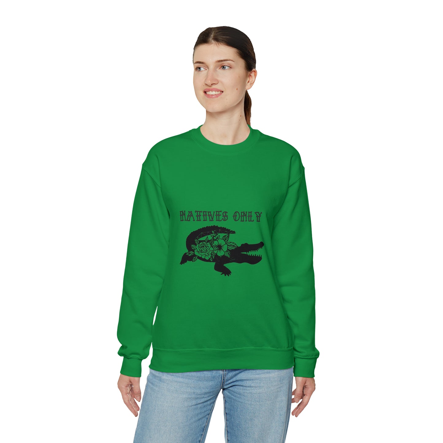 Natives Only Alligator Unisex Crewneck Sweatshirt