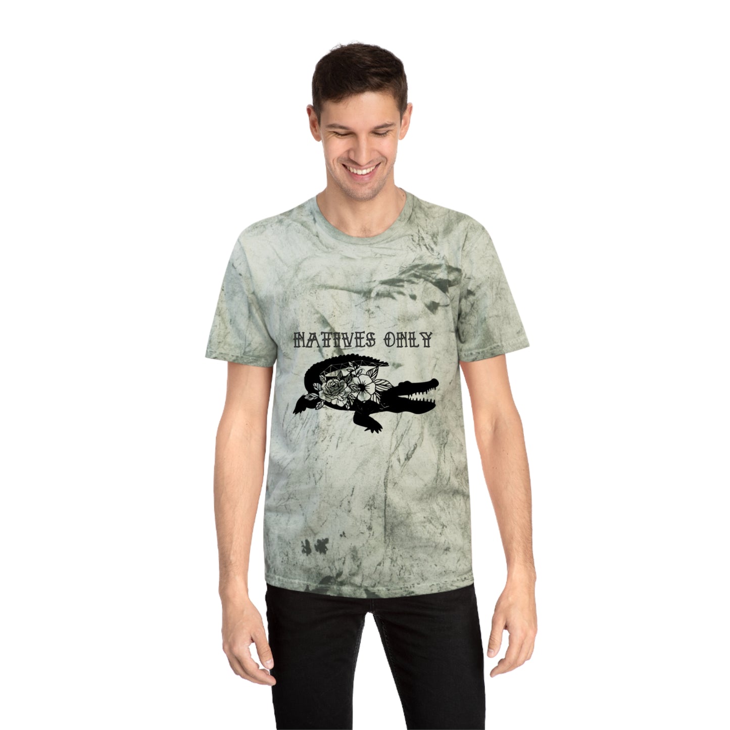 Natives Only Alligator Unisex Color Blast T-Shirt