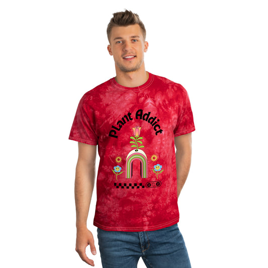 Plant Addict Tie-Dye Tee, Crystal