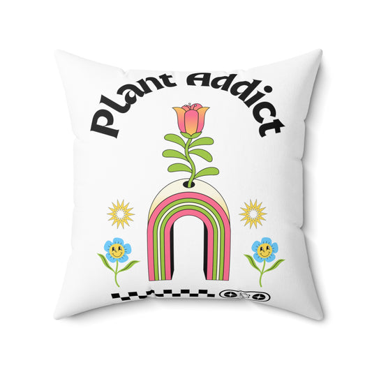 Plant Addict Spun Polyester Square Pillow