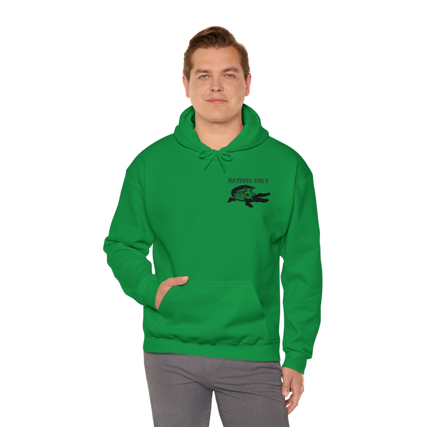 Natives Only Alligator Unisex Hooded Sweatshirt