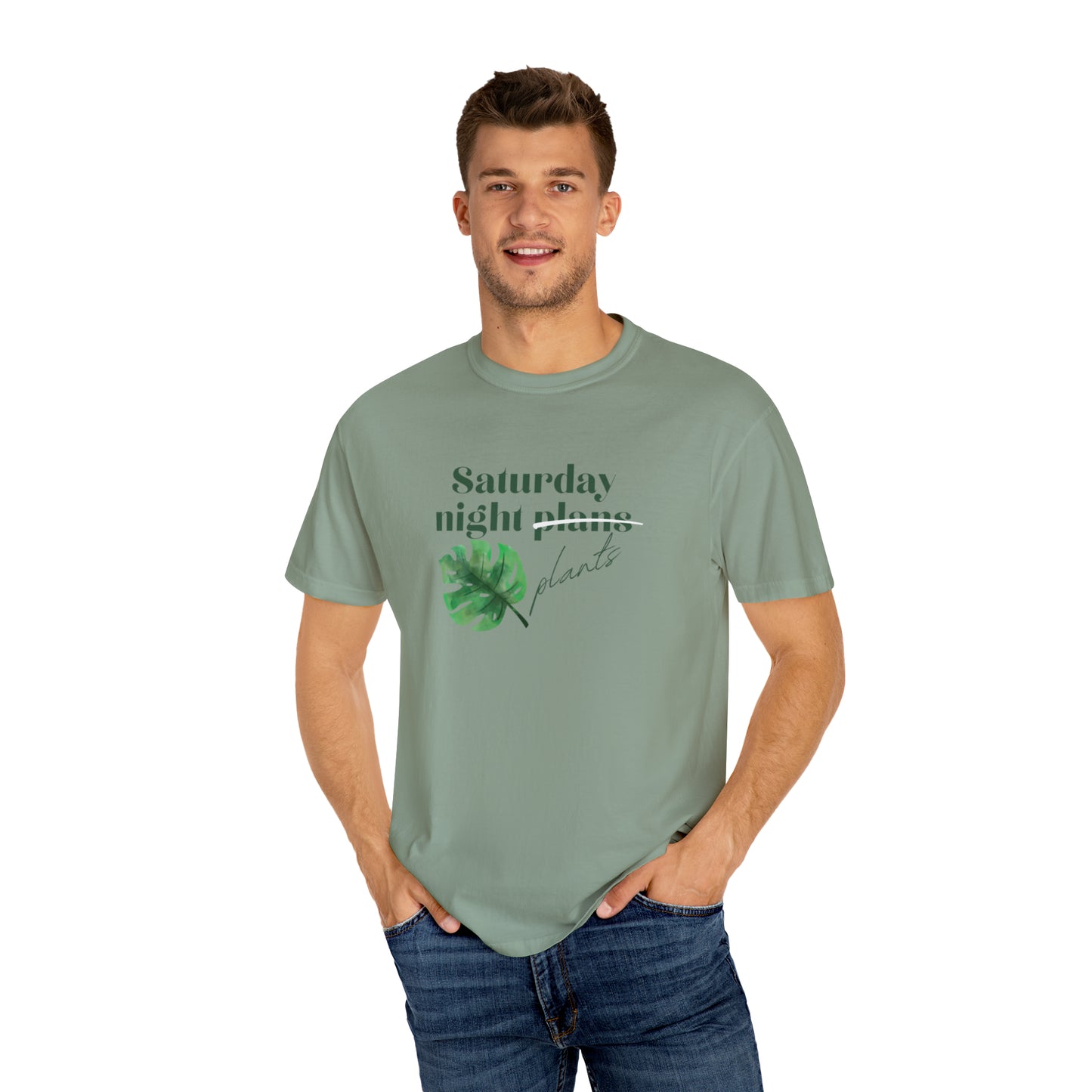 Saturday Night Plants Unisex Garment-Dyed T-shirt