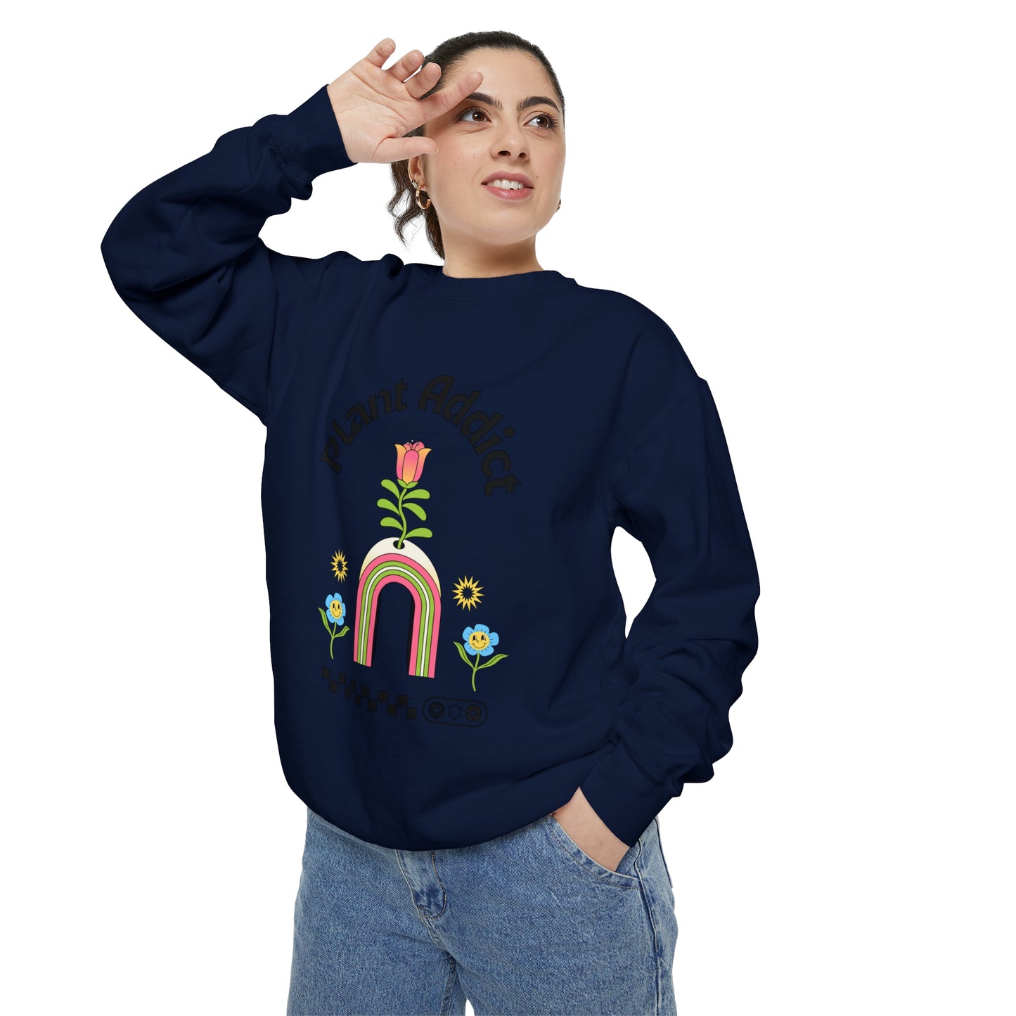 Plant Addict Unisex Garment-Dyed Sweatshirt