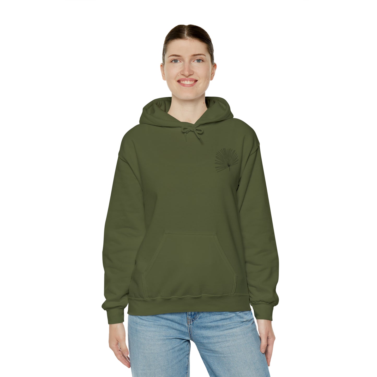 Palm Leaf Unisex Hooded Sweatshirt