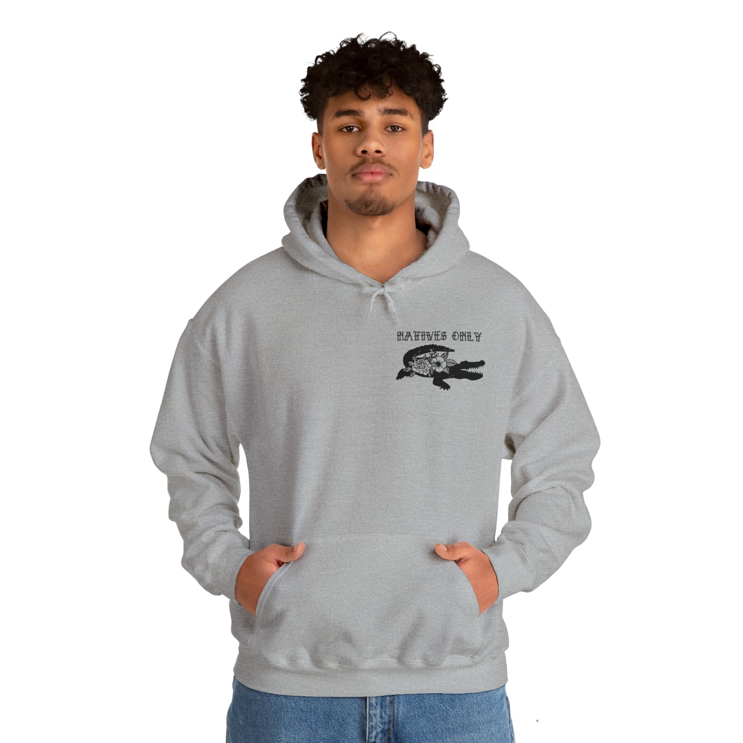 Natives Only Alligator Unisex Hooded Sweatshirt