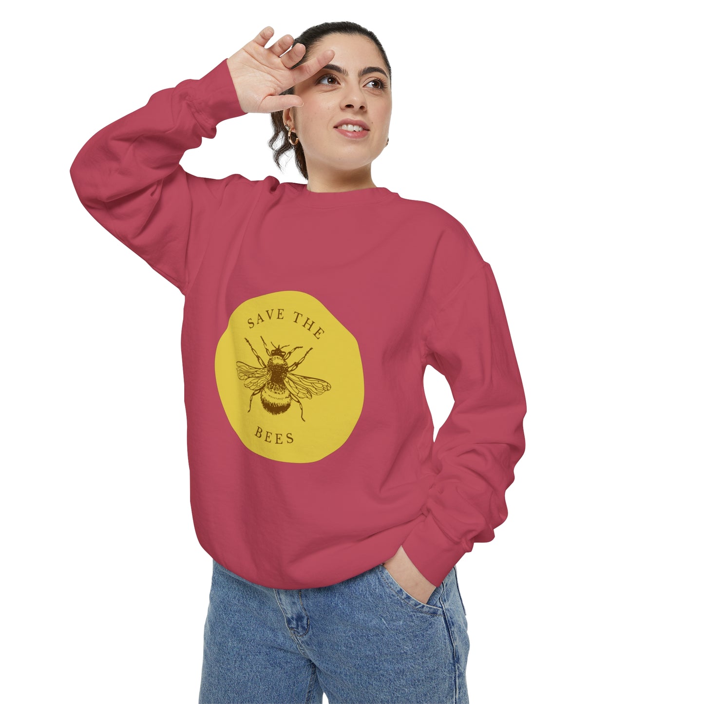 Save The Bees Unisex Garment-Dyed Sweatshirt