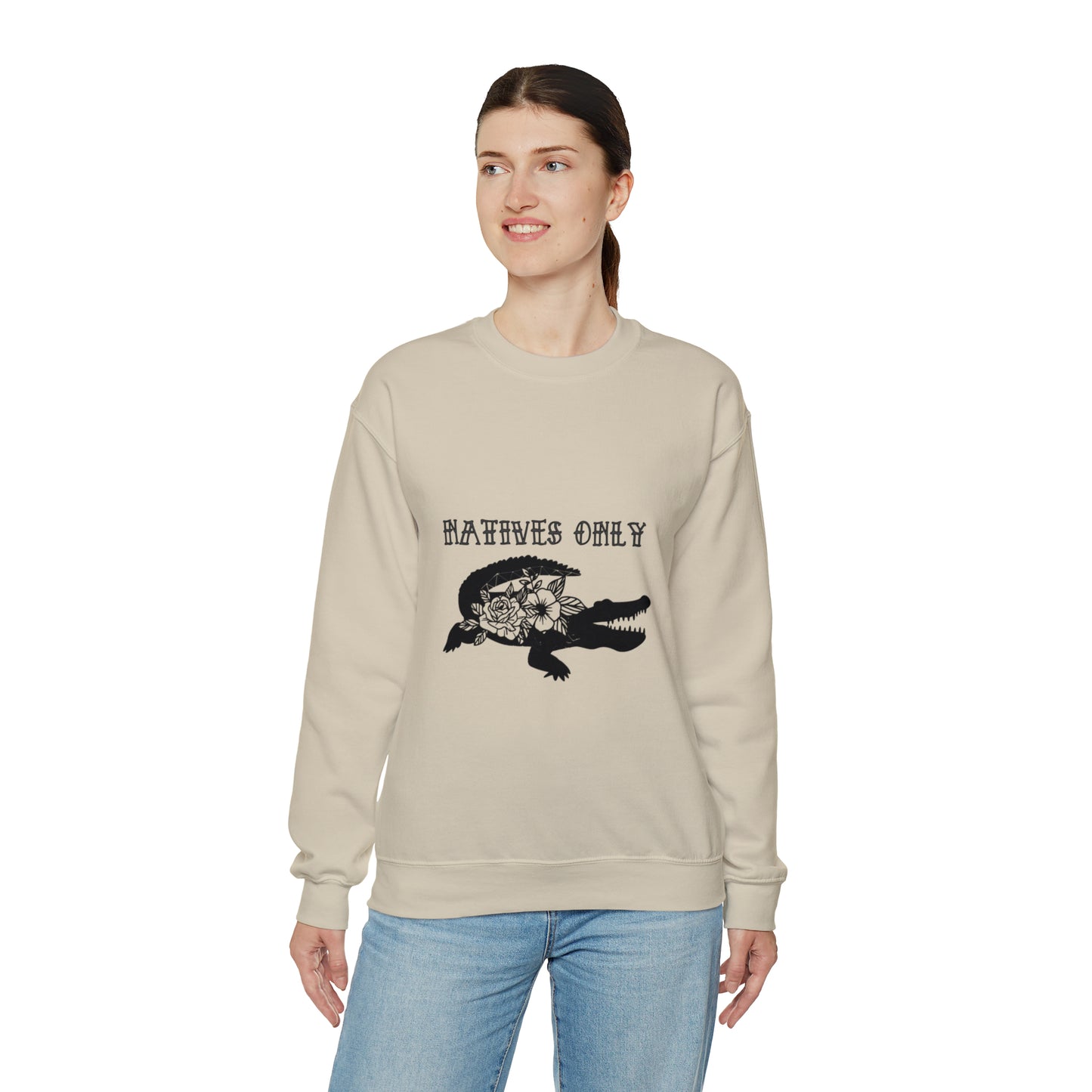 Natives Only Alligator Unisex Crewneck Sweatshirt