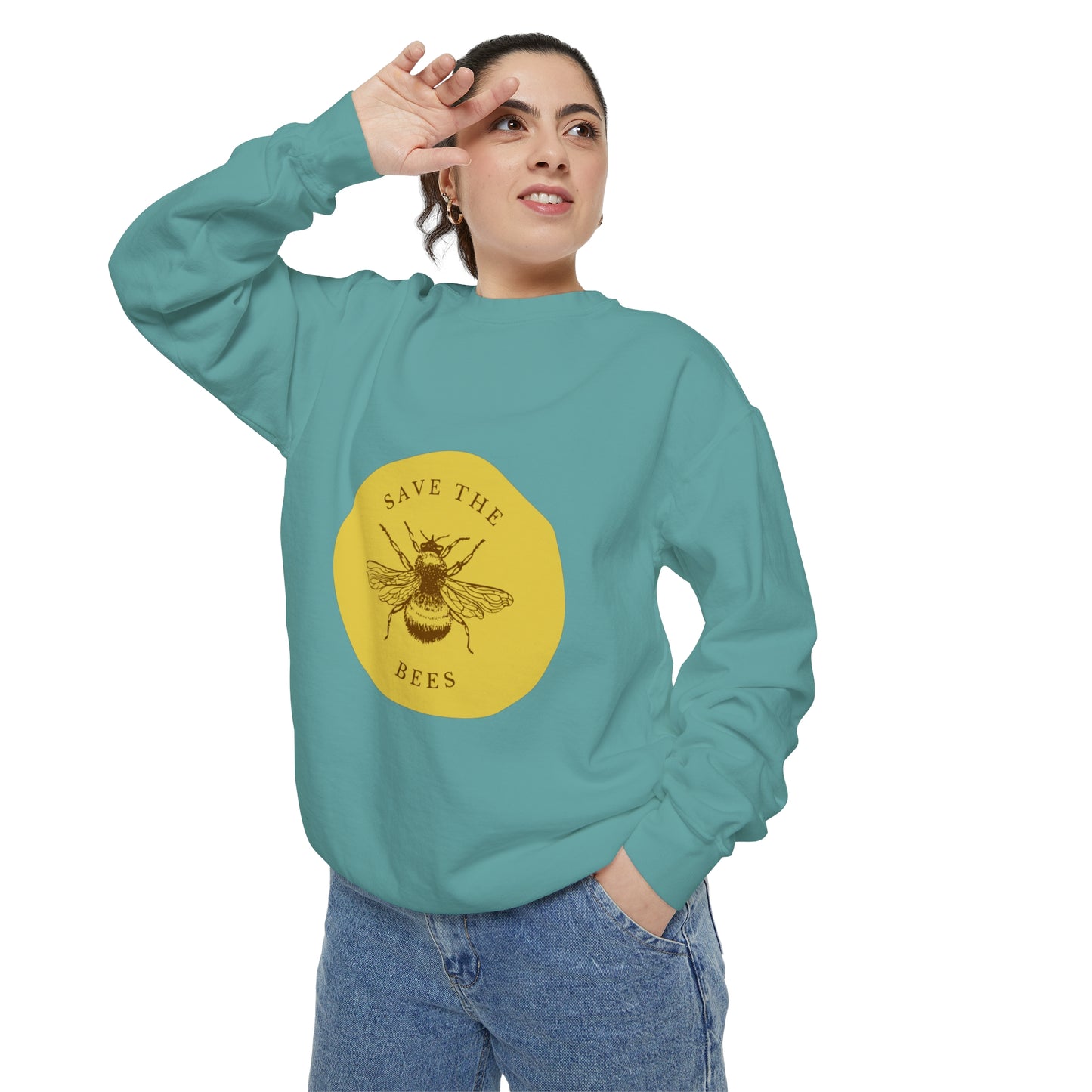 Save The Bees Unisex Garment-Dyed Sweatshirt