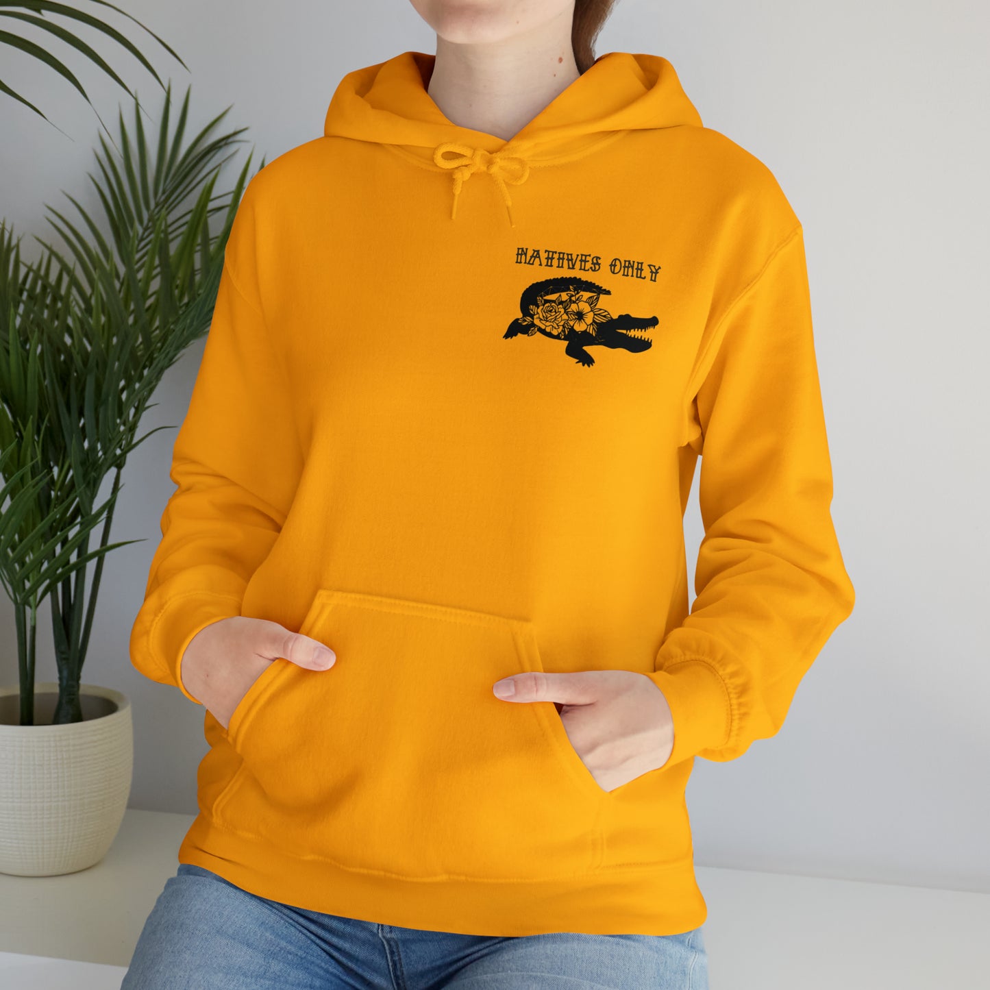 Natives Only Alligator Unisex Hooded Sweatshirt