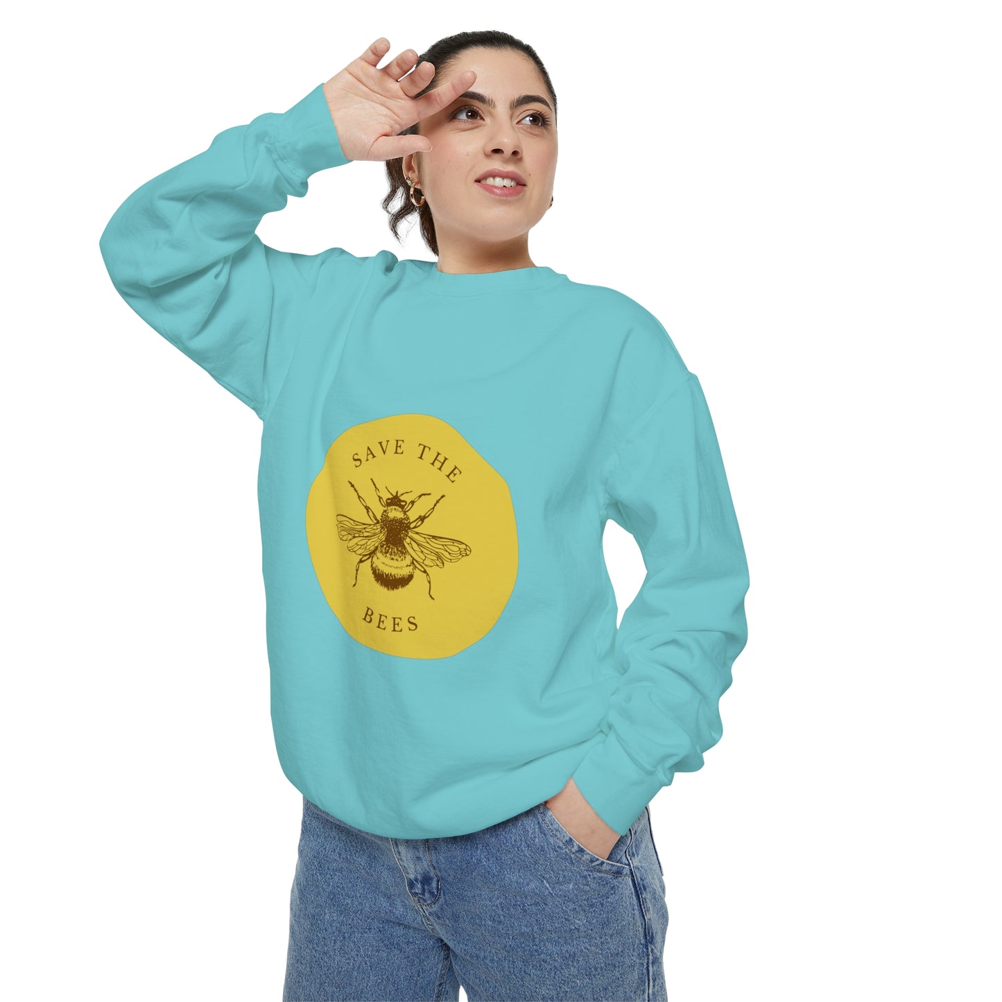 Save The Bees Unisex Garment-Dyed Sweatshirt