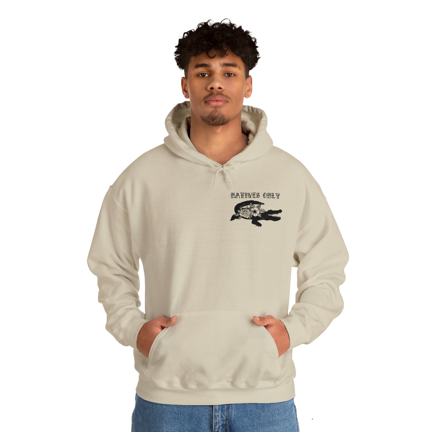 Natives Only Alligator Unisex Hooded Sweatshirt