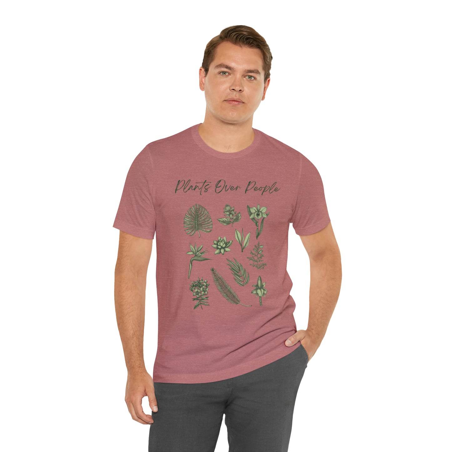 Plants Over People Unisex Jersey Short Sleeve Tee