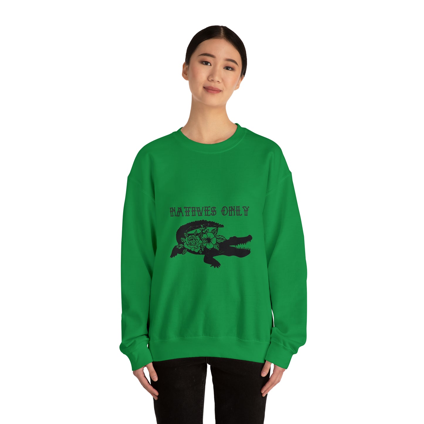 Natives Only Alligator Unisex Crewneck Sweatshirt