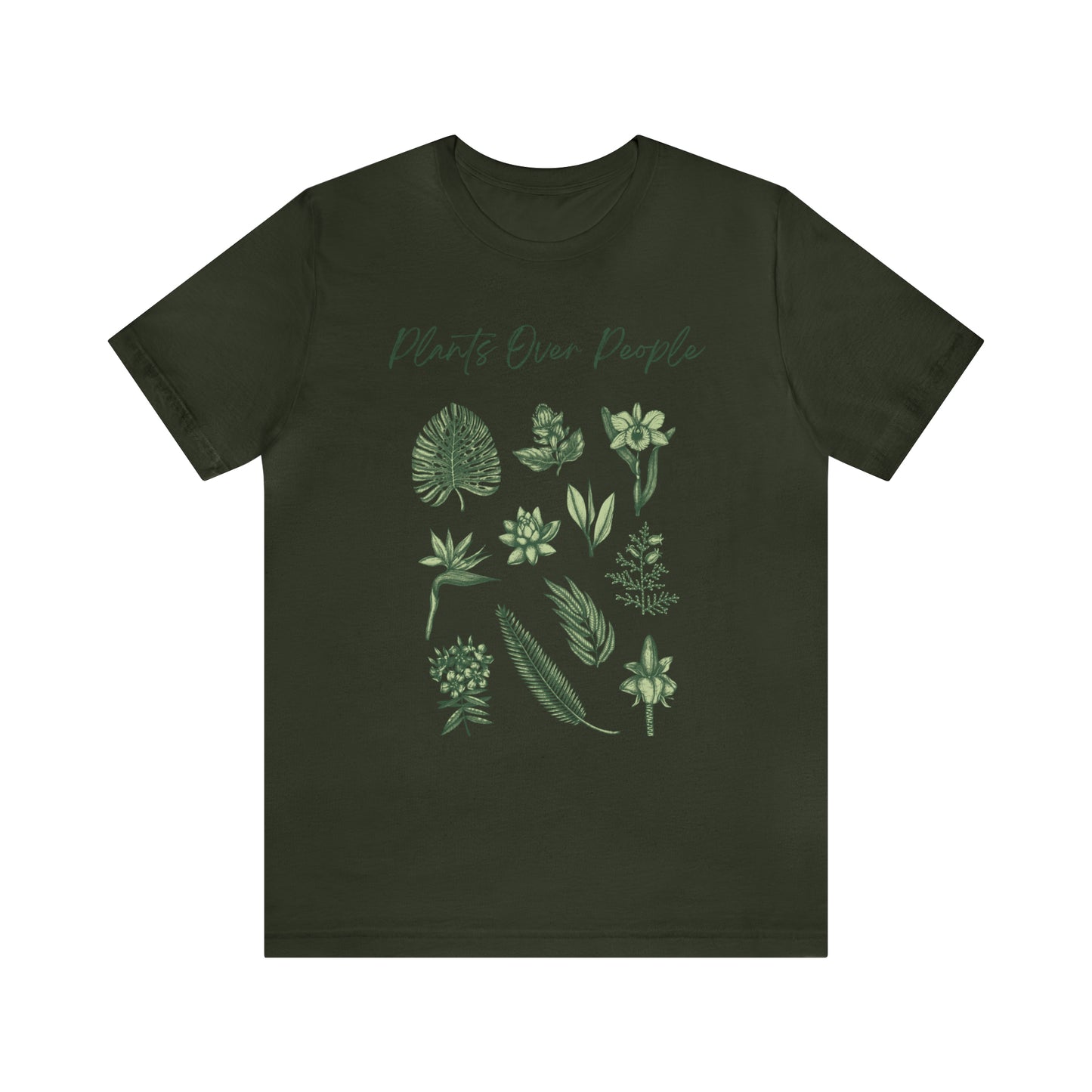 Plants Over People Unisex Jersey Short Sleeve Tee