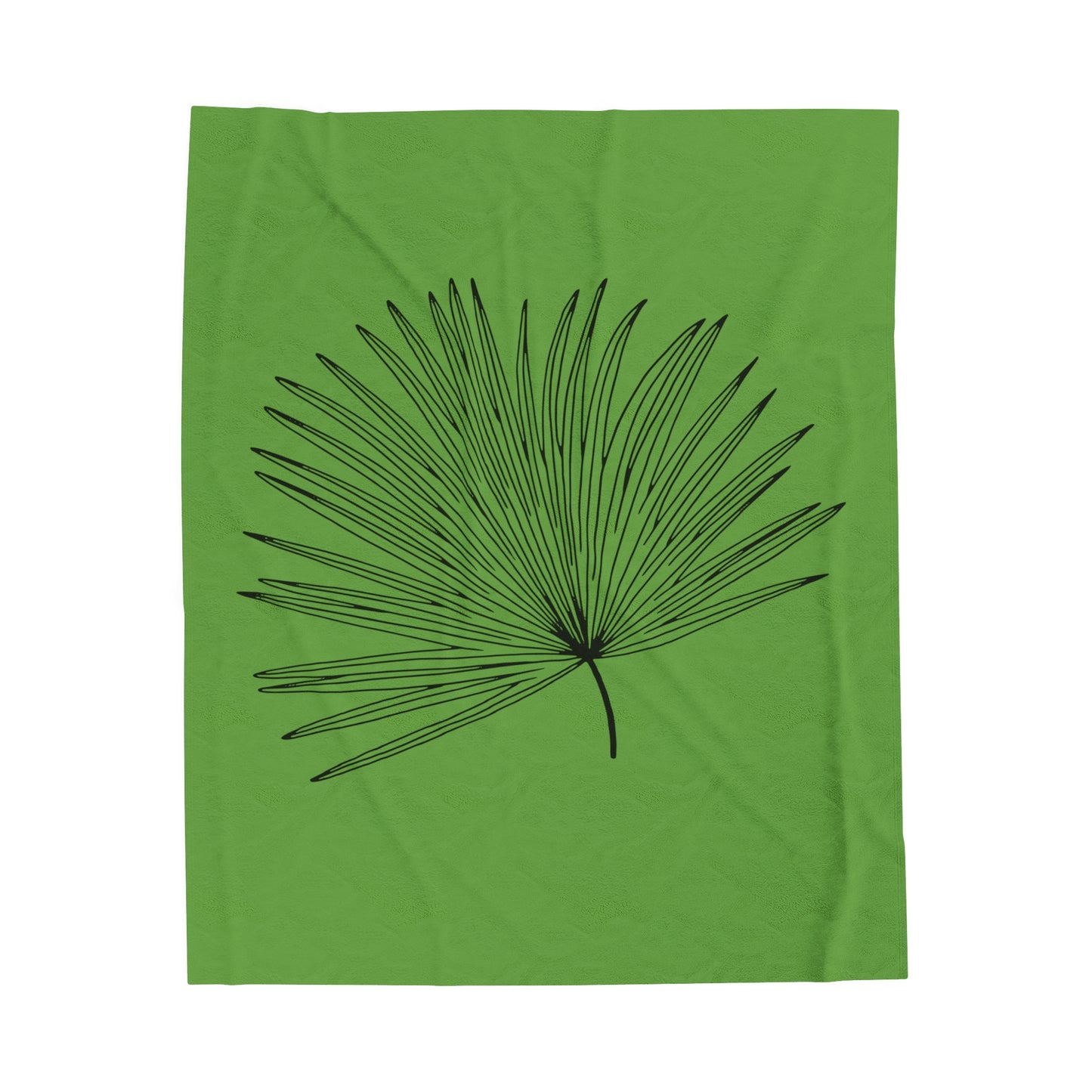 Palm Leaf Velveteen Plush Blanket