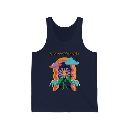 Peace & Plants Unisex Jersey Tank