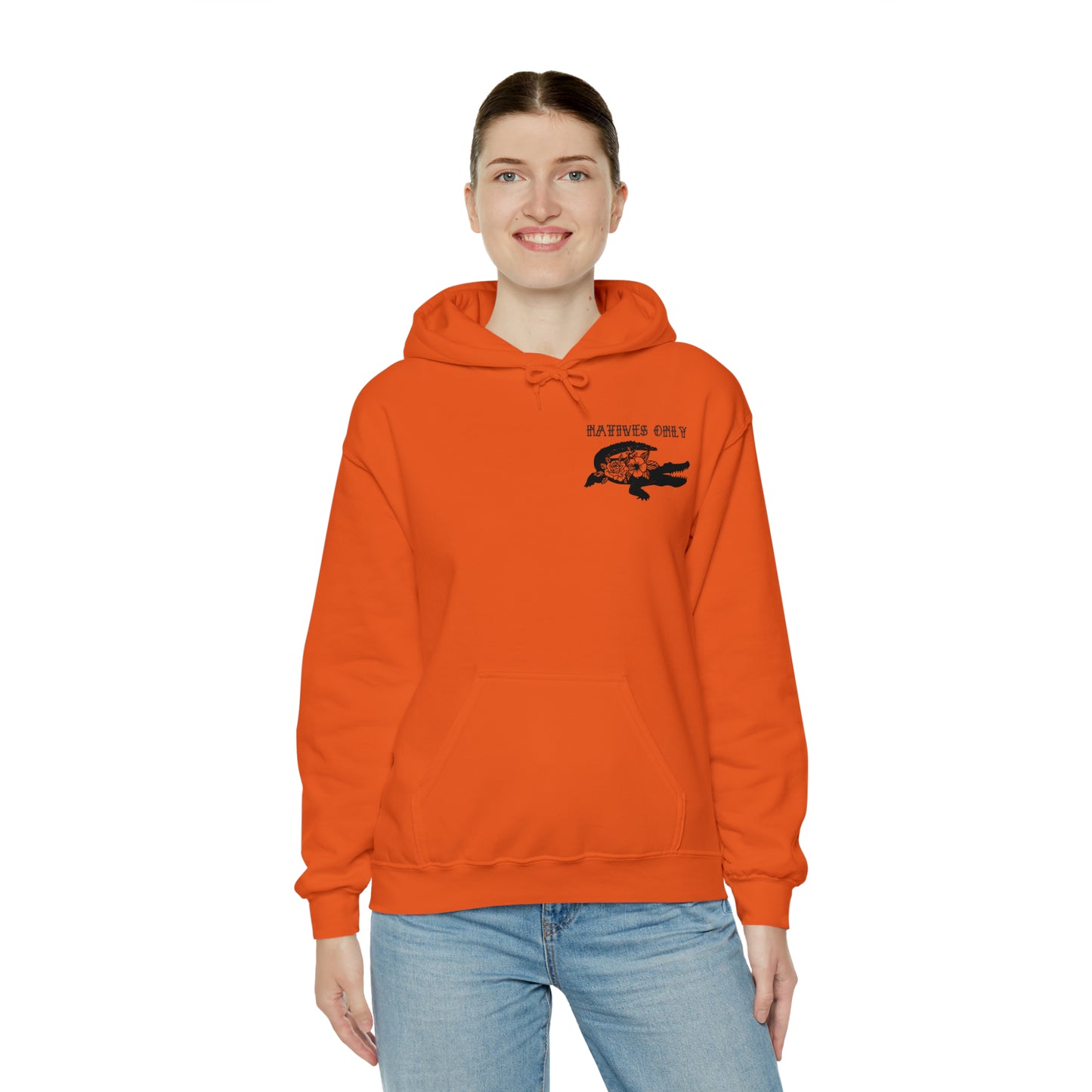 Natives Only Alligator Unisex Hooded Sweatshirt