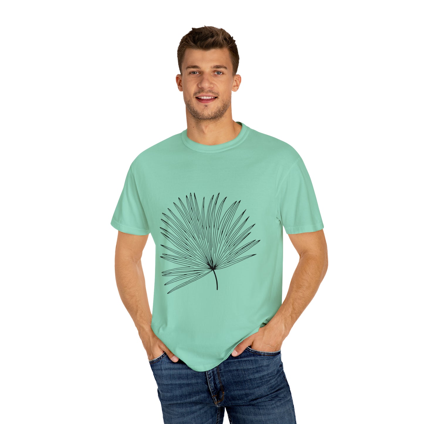 Palm Leaf Unisex Garment-Dyed T-shirt