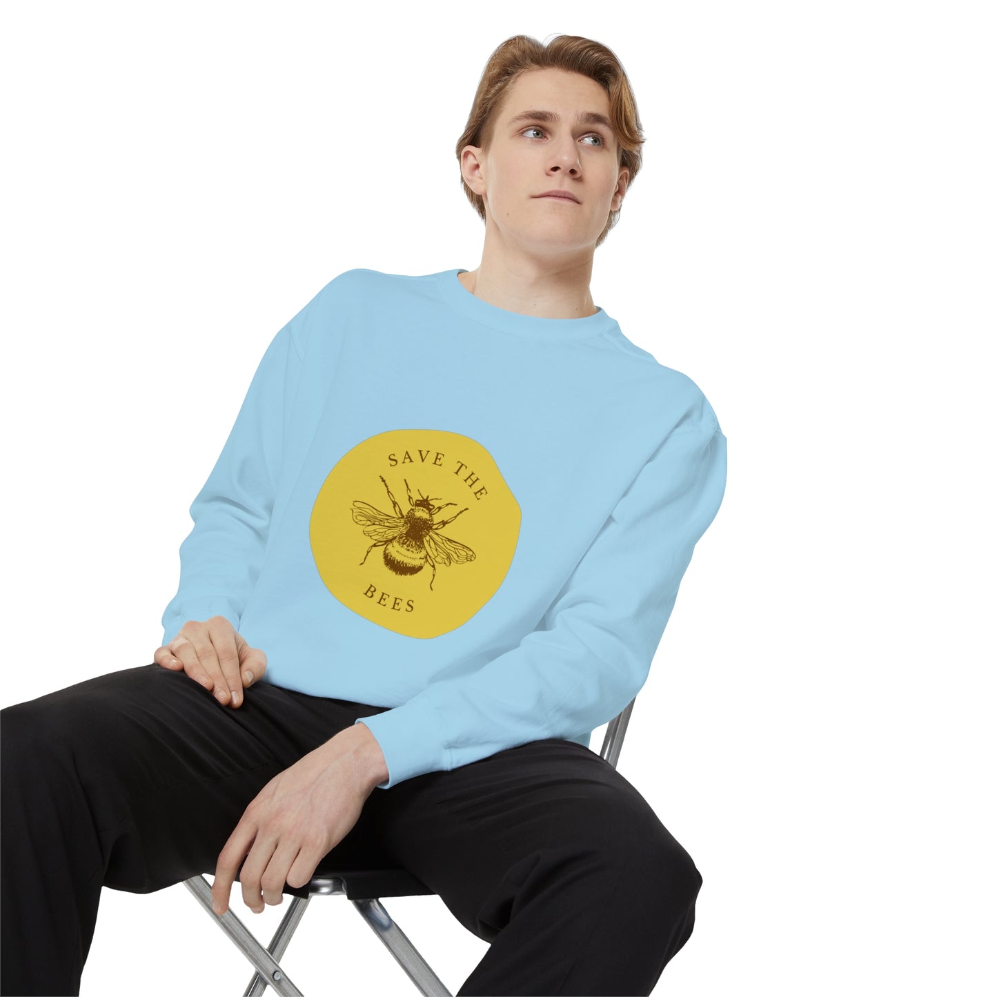 Save The Bees Unisex Garment-Dyed Sweatshirt