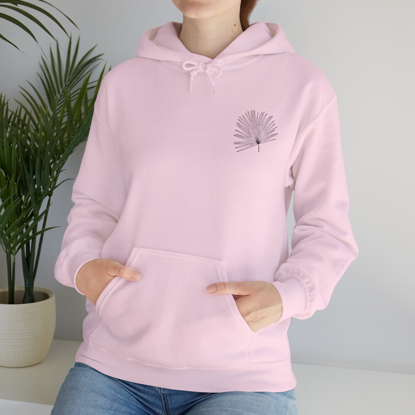 Palm Leaf Unisex Hooded Sweatshirt