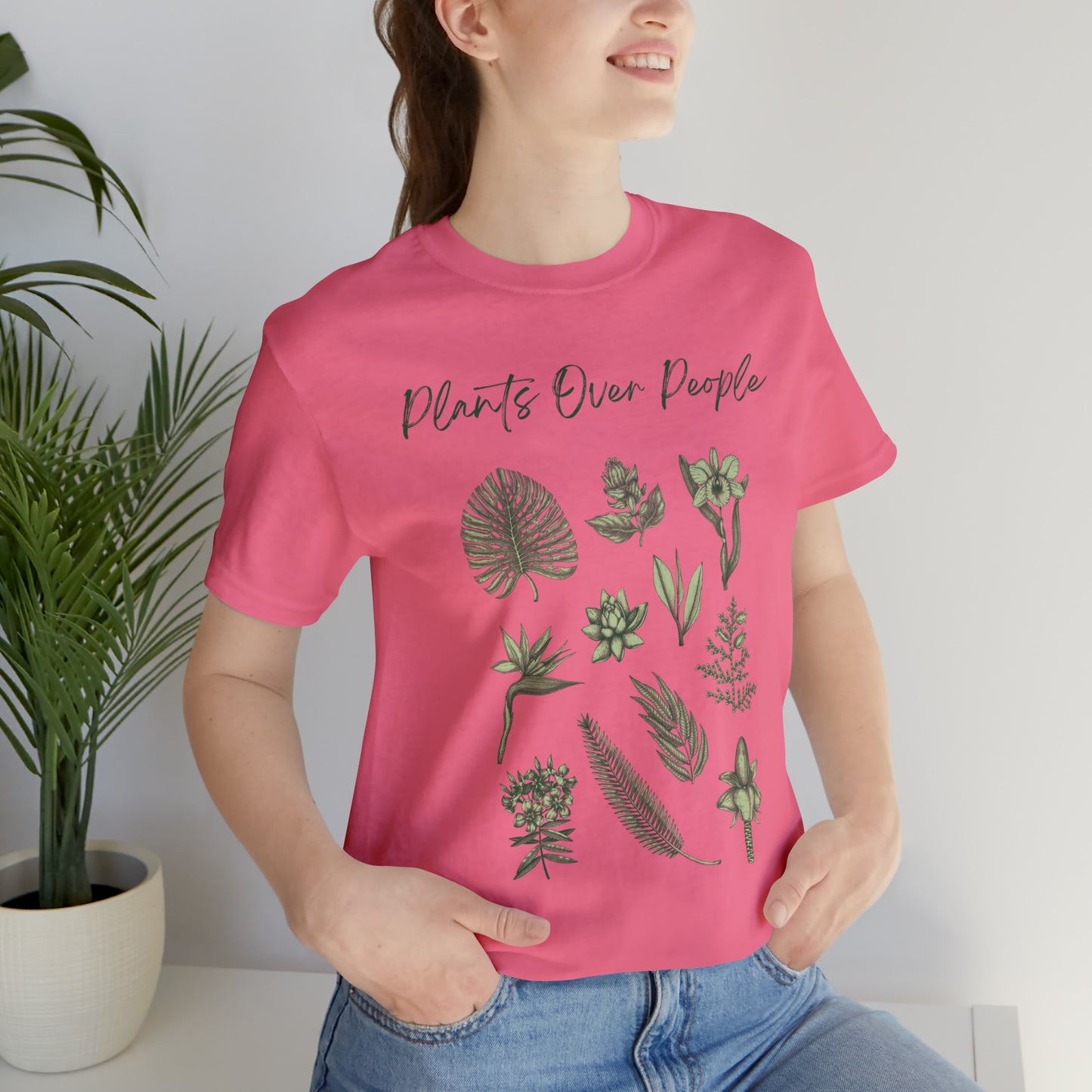 Plants Over People Unisex Jersey Short Sleeve Tee