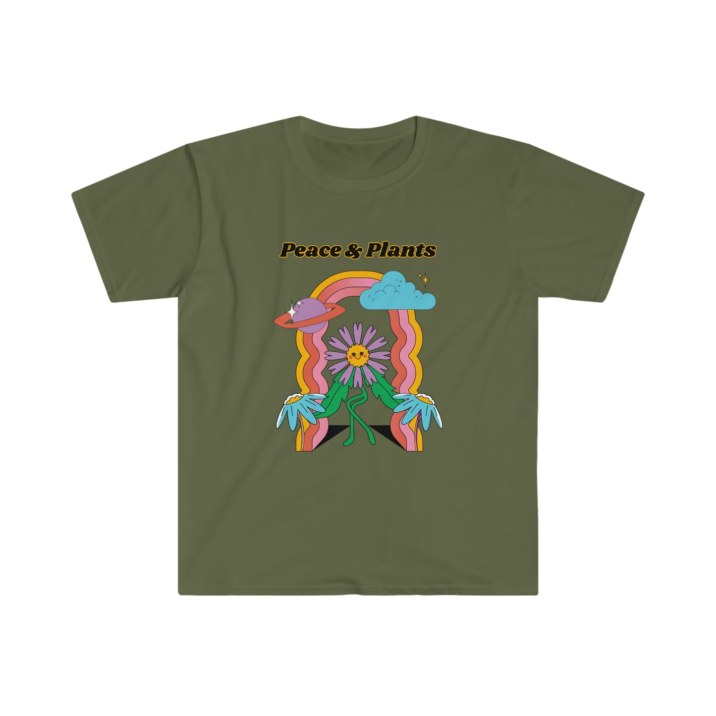 Peace & Plants Unisex Softstyle T-Shirt