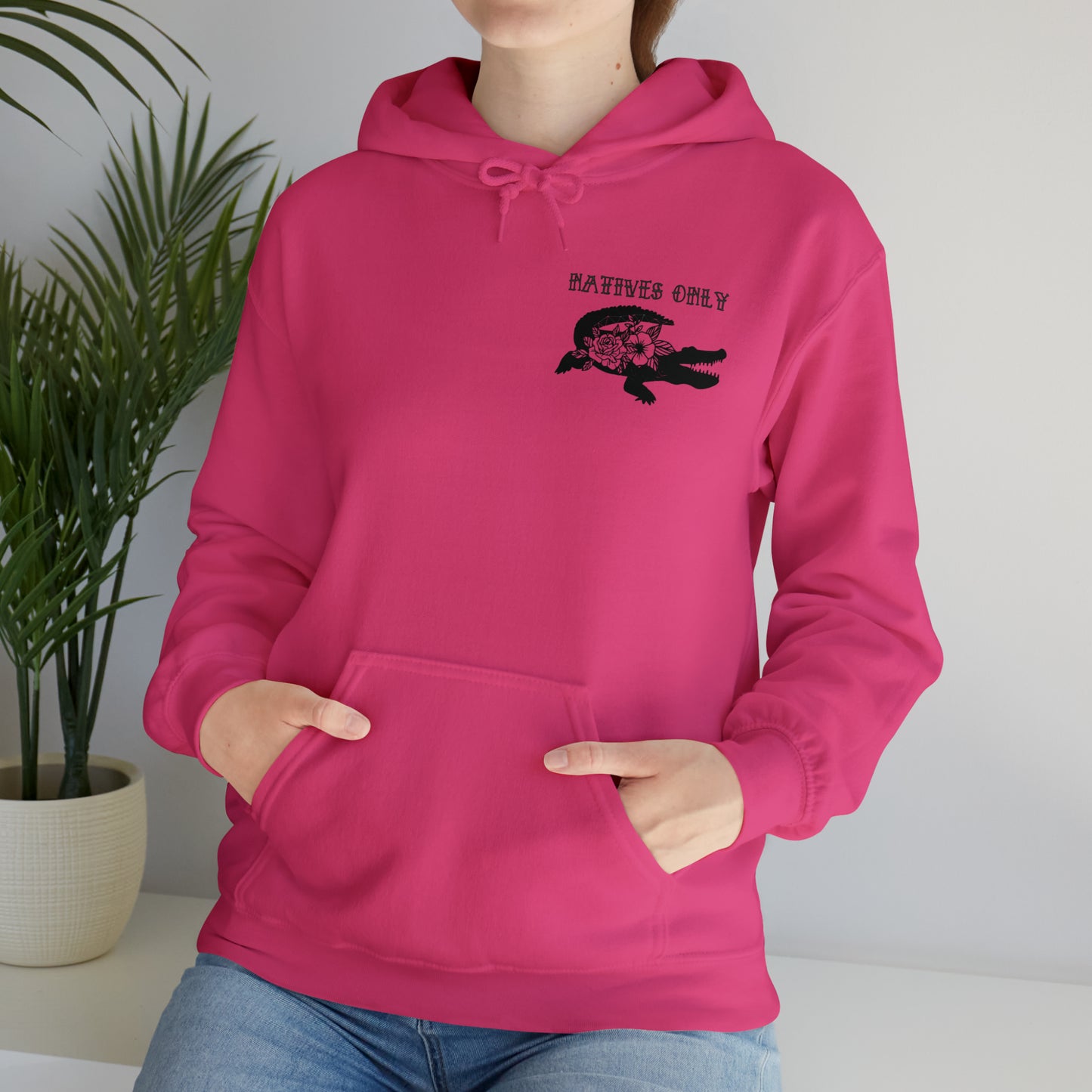 Natives Only Alligator Unisex Hooded Sweatshirt