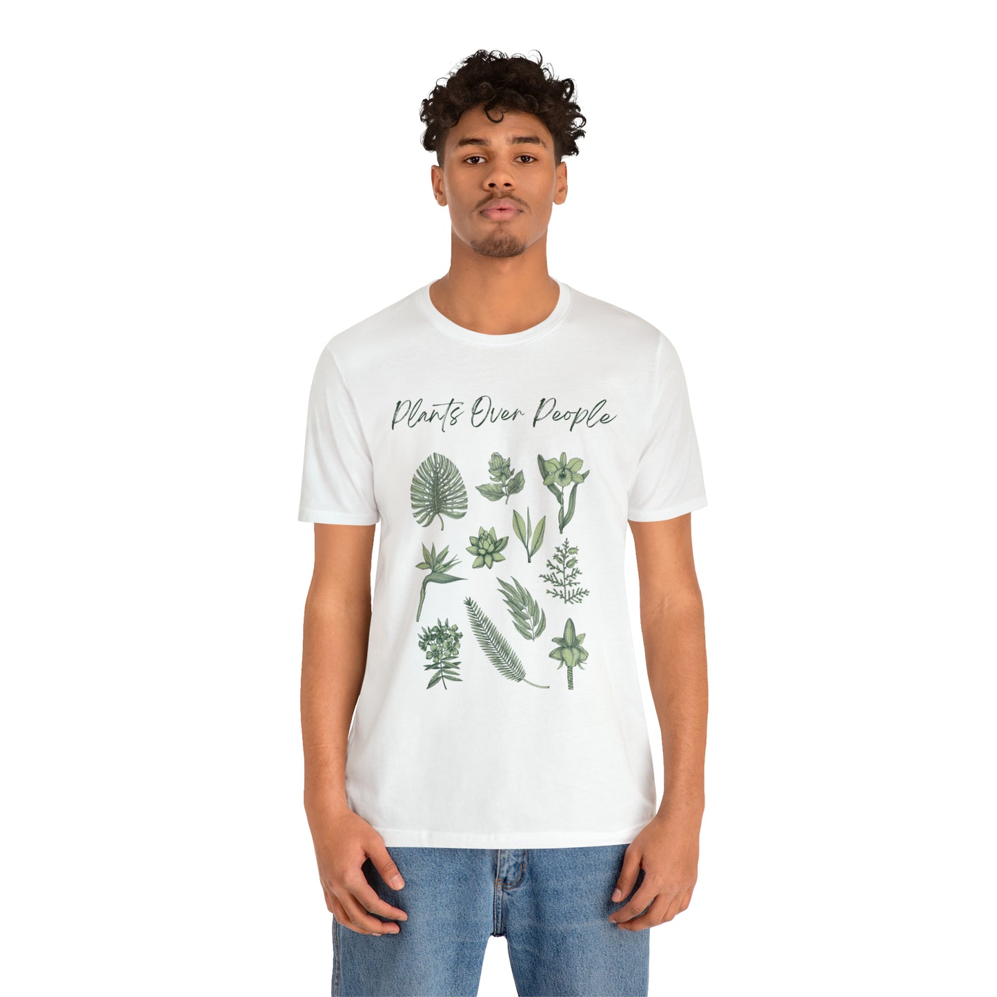 Plants Over People Unisex Jersey Short Sleeve Tee