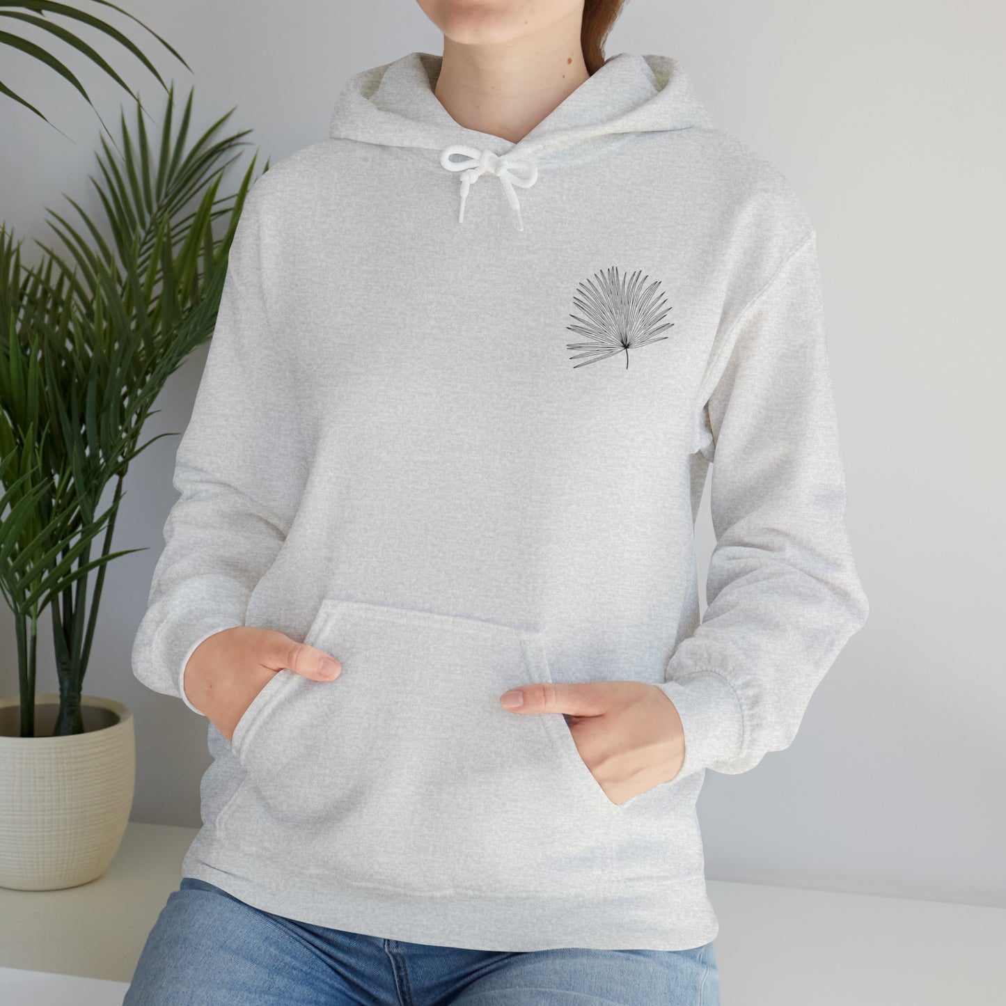 Palm Leaf Unisex Hooded Sweatshirt