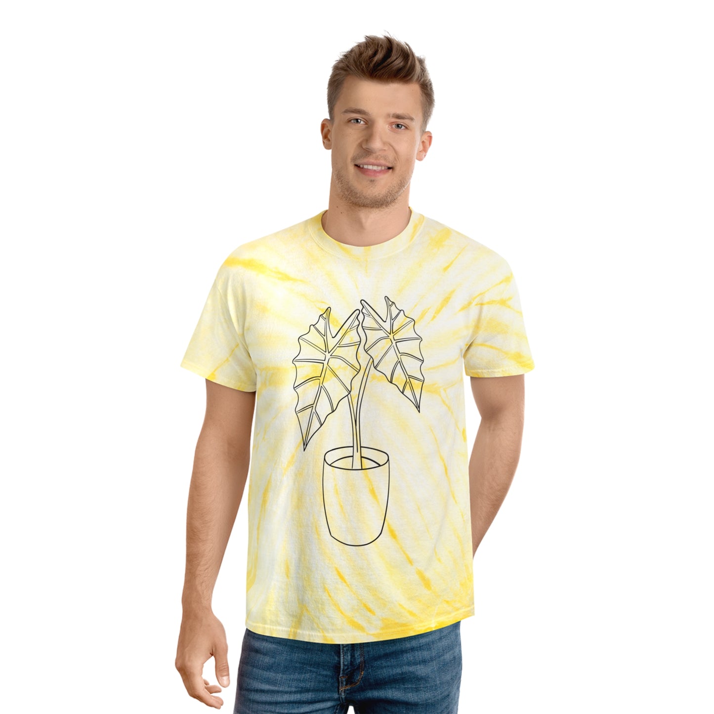 Alocasia Tie-Dye Tee, Cyclone