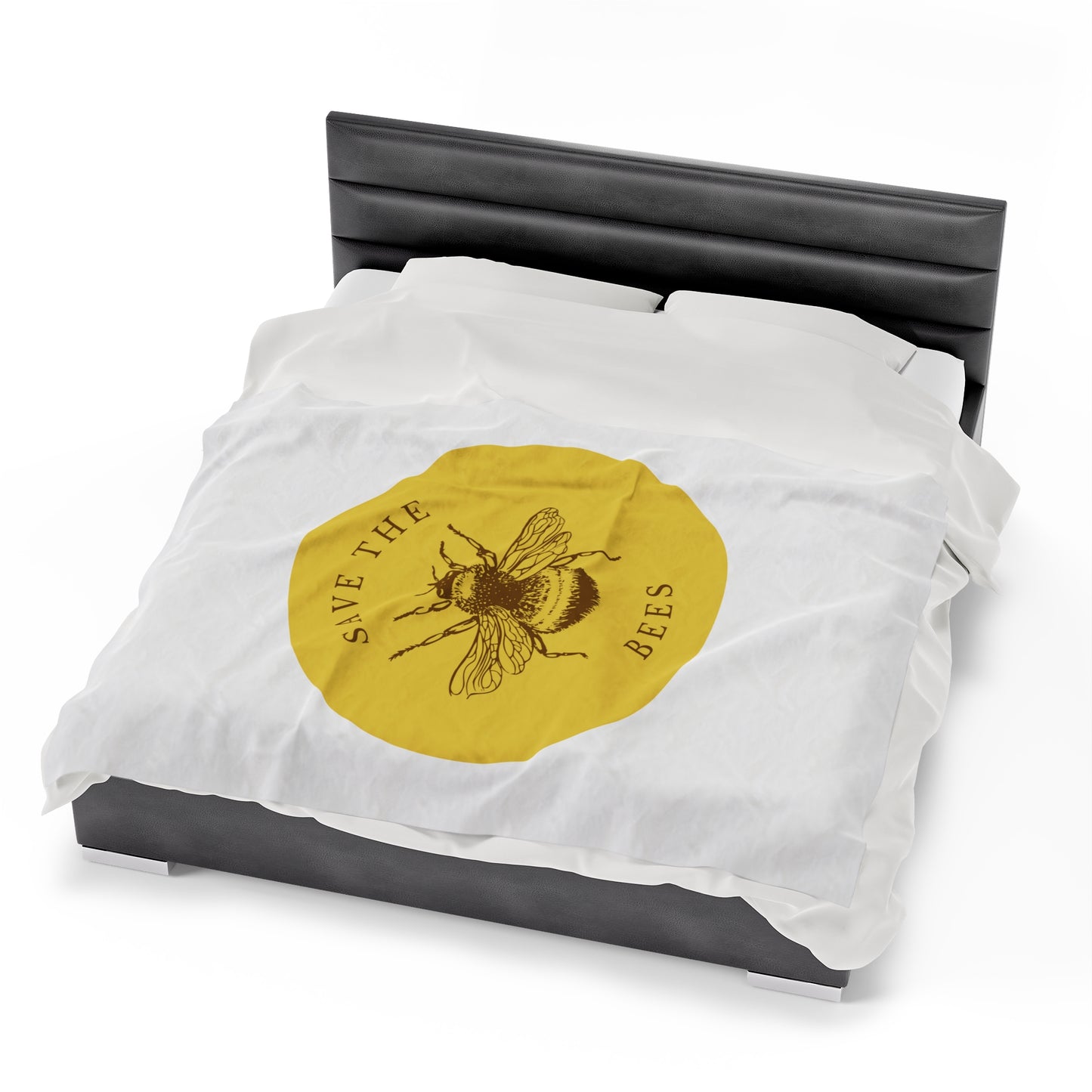 Save The Bees Velveteen Plush Blanket