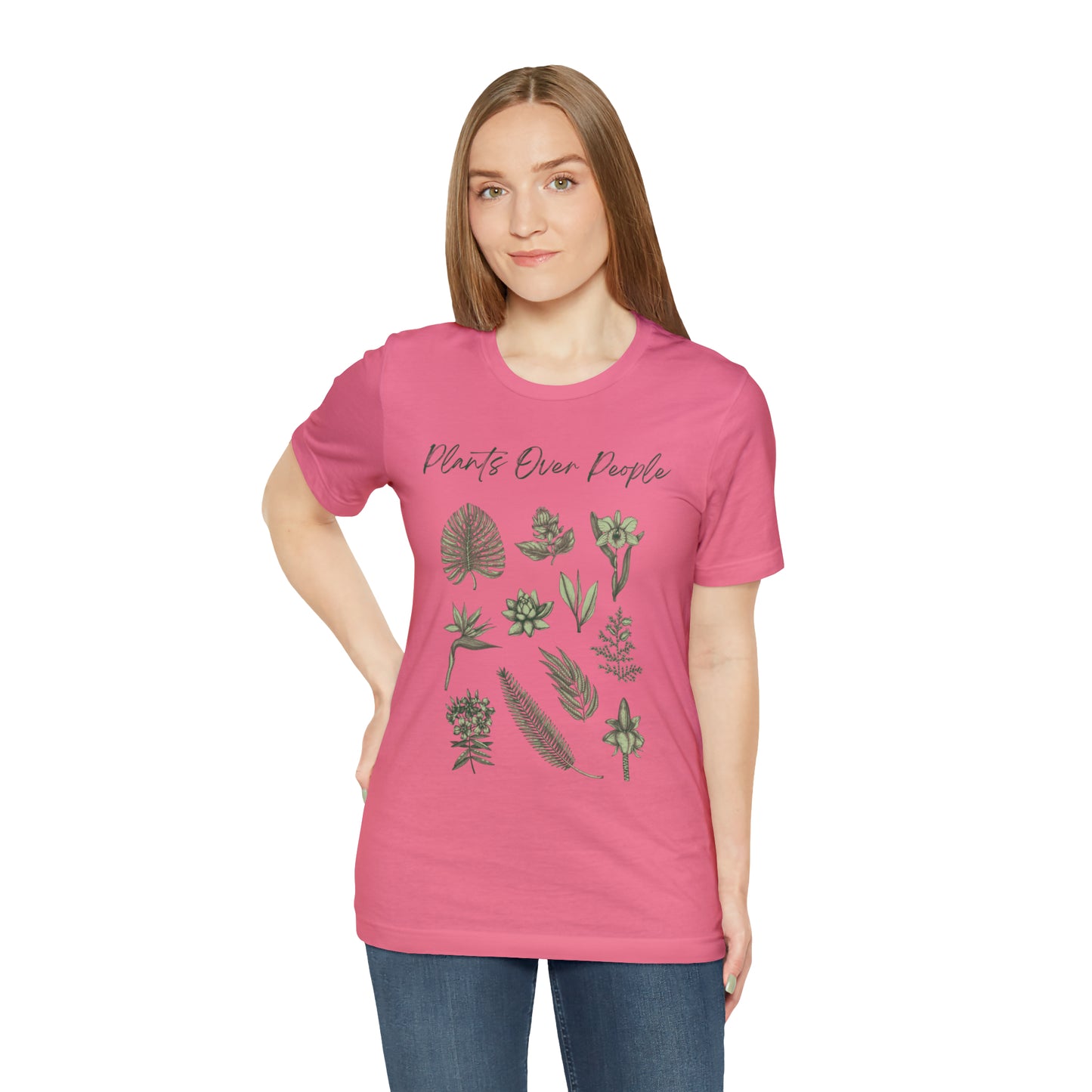 Plants Over People Unisex Jersey Short Sleeve Tee