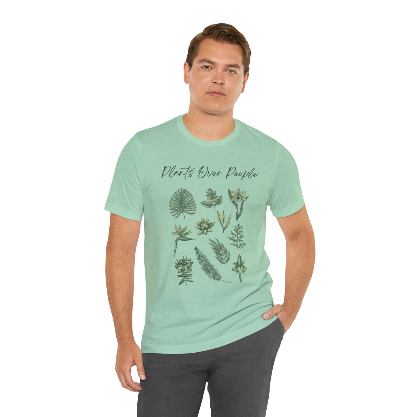 Plants Over People Unisex Jersey Short Sleeve Tee